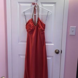 David’s bridal orange dress